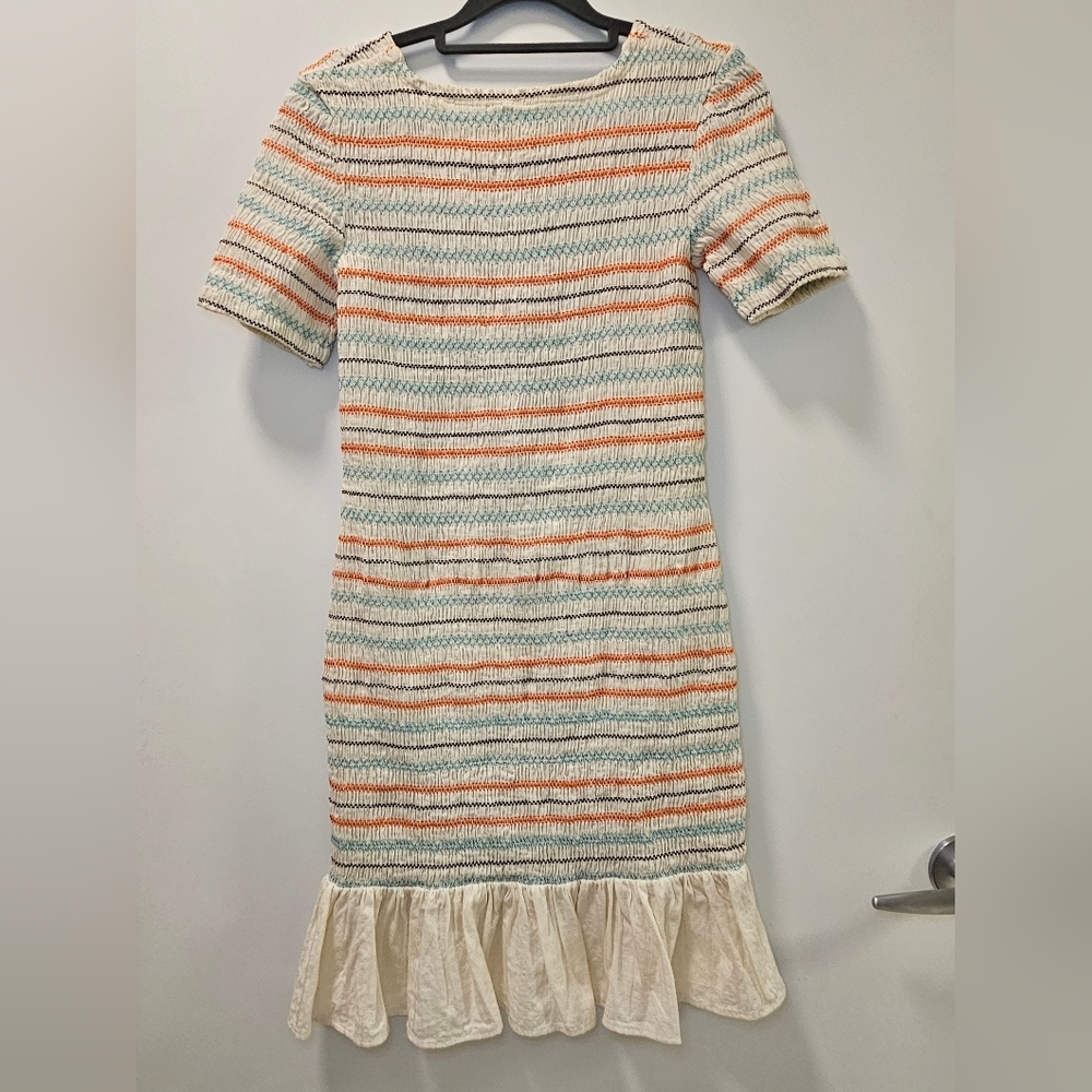 Opening Ceremony Smocked Ruffle Hem Dress Size M - Picture 5 of 11